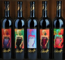 1998-2002 Marilyn Cabernet Vertical w framed label set