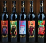 1998-2002 Marilyn Cabernet Vertical w framed label set